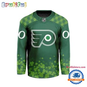 NHL Philadelphia Flyers St.Patrick’s Day New Design Hockey Jersey, NHL Patricks Day Jersey