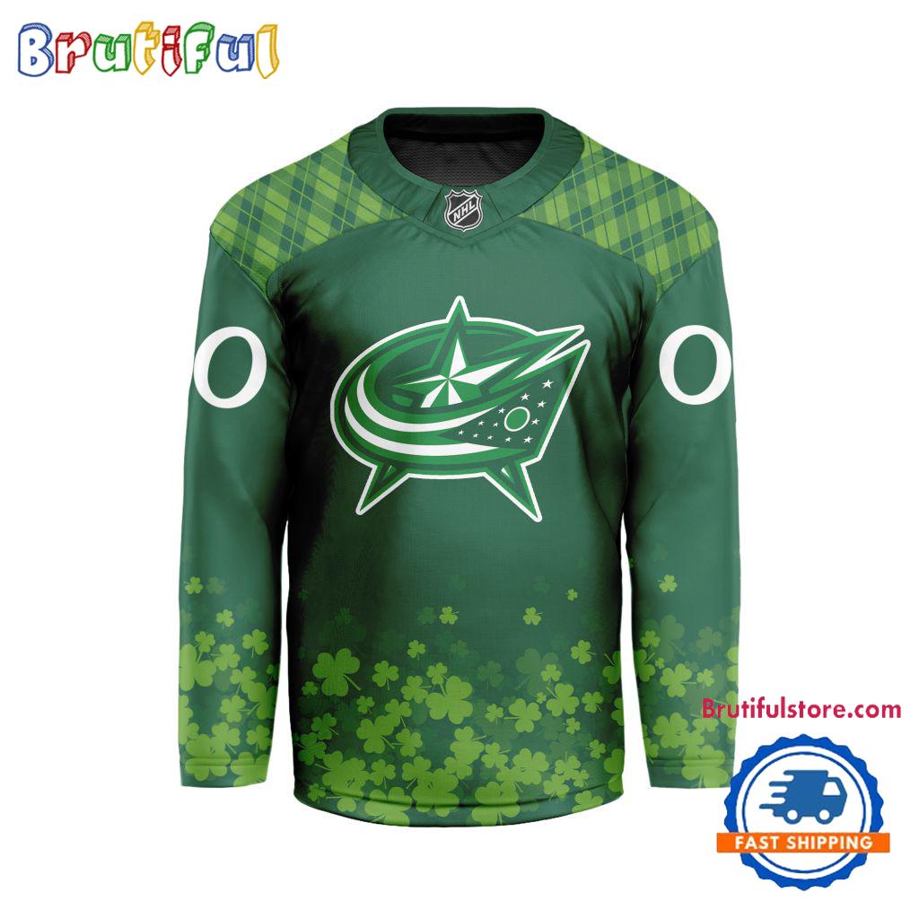 NHL Columbus Blue Jackets St.Patrick’s Day New Design Hockey Jersey, NHL Patricks Day Jersey NHL Columbus Blue Jackets St.Patrick’s Day New Design Hockey Jersey, NHL Patricks Day Jersey