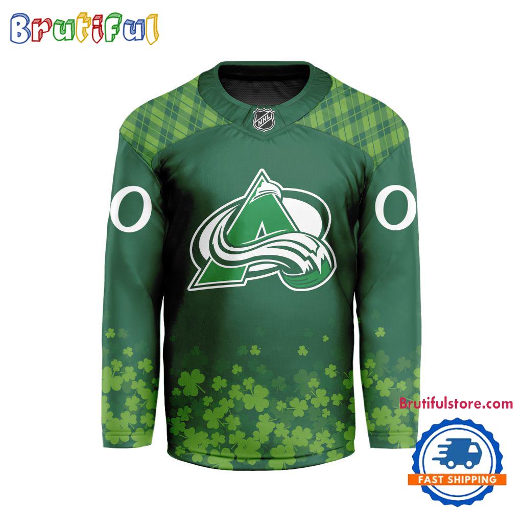 NHL Colorado Avalanche St.Patrick’s Day New Design Hockey Jersey, NHL Patricks Day Jersey NHL Colorado Avalanche St.Patrick’s Day New Design Hockey Jersey, NHL Patricks Day Jersey