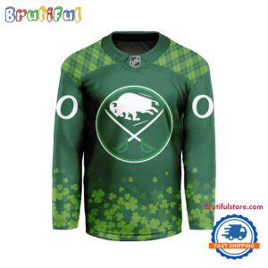 NHL Buffalo Sabres St.Patrick’s Day New Design Hockey Jersey, NHL Patricks Day Jersey