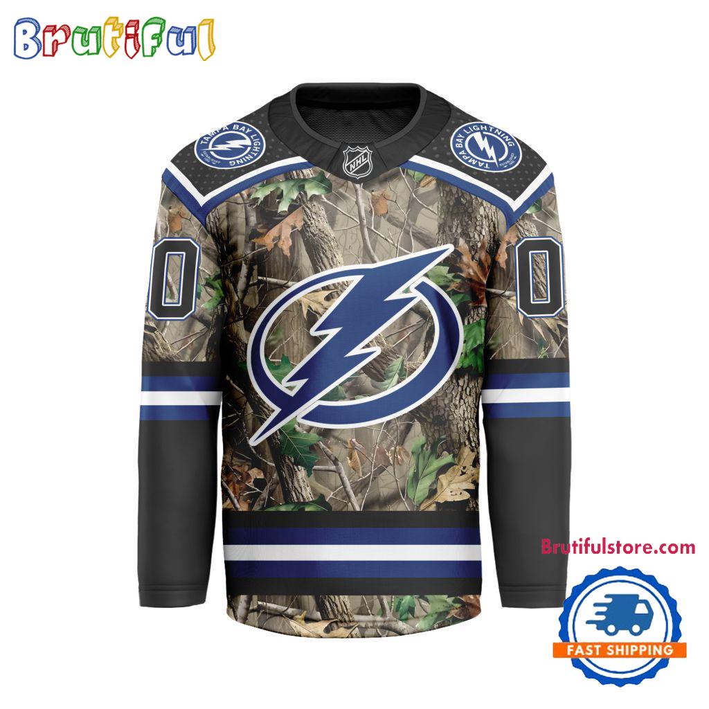 NHL Tampa Bay Lightning Special Realtree Camo Hunting Hockey Jersey NHL Tampa Bay Lightning Special Realtree Camo Hunting Hockey Jersey