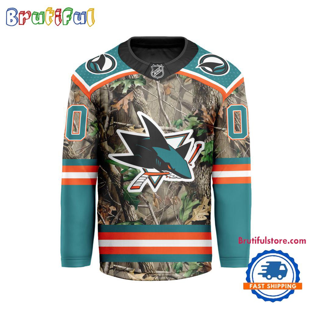 NHL San Jose Sharks Special Realtree Camo Hunting Hockey Jersey NHL San Jose Sharks Special Realtree Camo Hunting Hockey Jersey