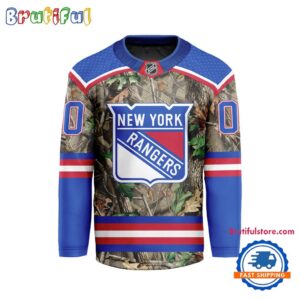 NHL New York Rangers Special Realtree Camo Hunting Hockey Jersey