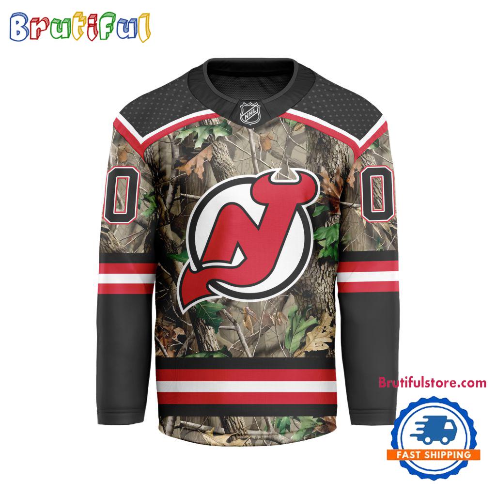 NHL New Jersey Devils Special Realtree Camo Hunting Hockey Jersey NHL New Jersey Devils Special Realtree Camo Hunting Hockey Jersey