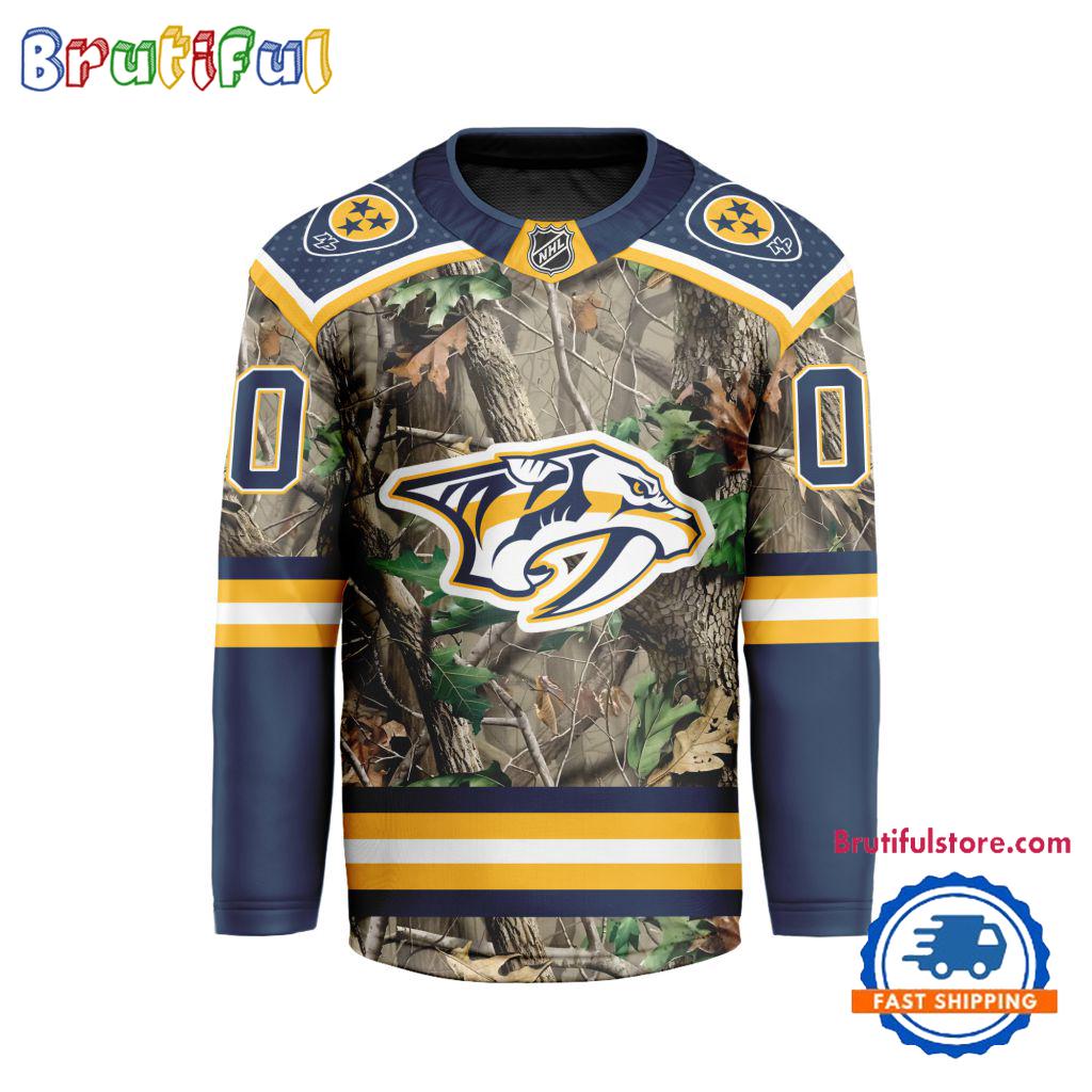 NHL Nashville Predators Special Realtree Camo Hunting Hockey Jersey NHL Nashville Predators Special Realtree Camo Hunting Hockey Jersey
