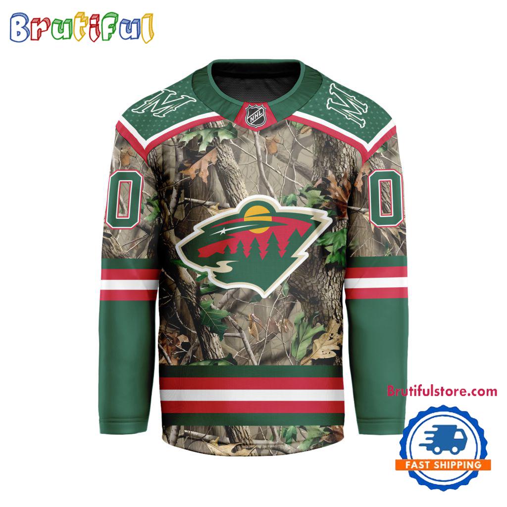NHL Minnesota Wild Special Realtree Camo Hunting Hockey Jersey NHL Minnesota Wild Special Realtree Camo Hunting Hockey Jersey