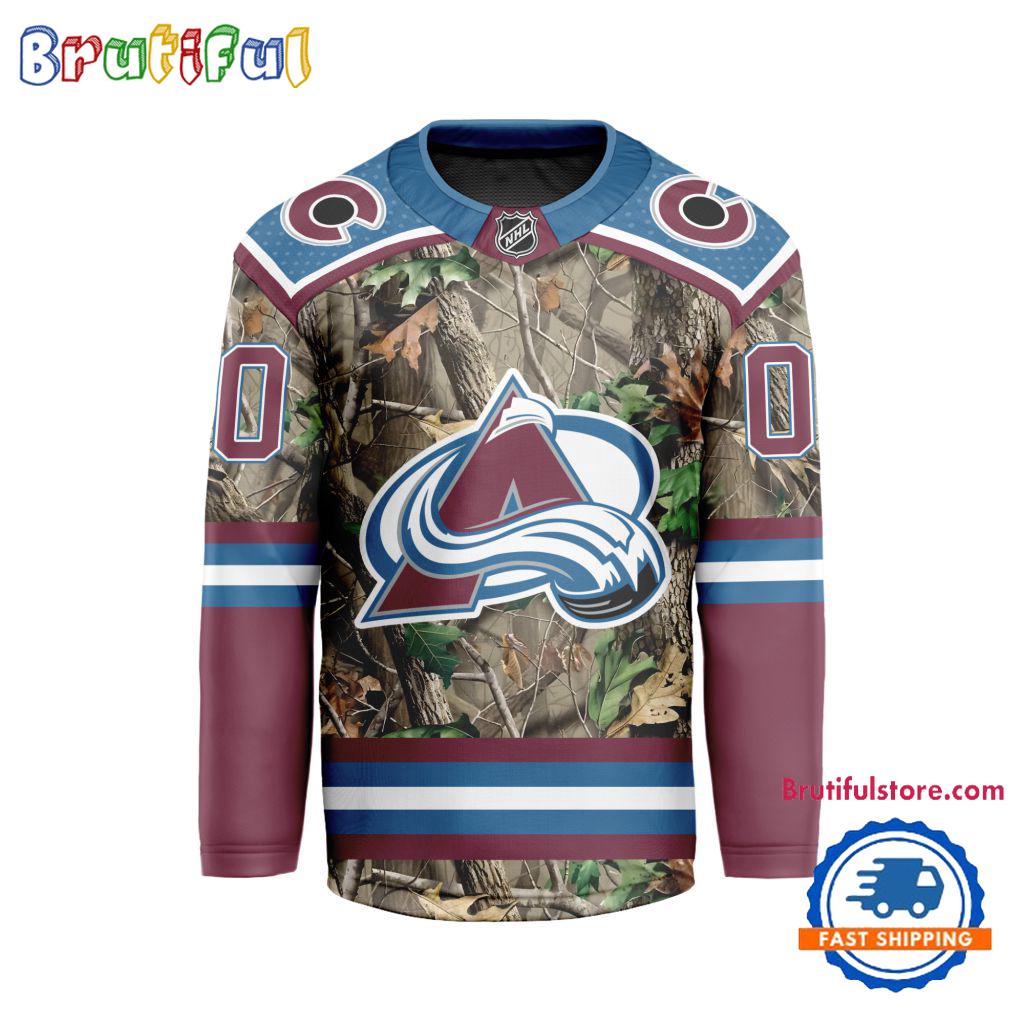 NHL Colorado Avalanche Special Realtree Camo Hunting Hockey Jersey NHL Colorado Avalanche Special Realtree Camo Hunting Hockey Jersey