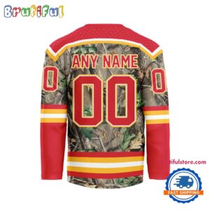 nhl calgary flames special realtree camo hunting hockey jersey6747.jpg