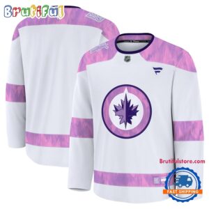 NHL Winnipeg Jets 2024 Hockey Fights Cancer Practice Jersey Shirt