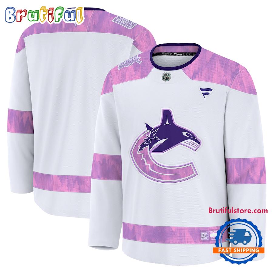 NHL Vancouver Canucks 2024 Hockey Fights Cancer Practice Jersey Shirt NHL Vancouver Canucks 2024 Hockey Fights Cancer Practice Jersey Shirt