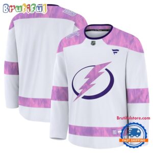 NHL Tampa Bay Lightning 2024 Hockey Fights Cancer Practice Jersey Shirt