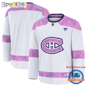 NHL Montreal Canadiens 2024 Hockey Fights Cancer Practice Jersey Shirt