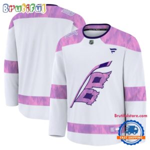 NHL Carolina Hurricanes 2024 Hockey Fights Cancer Practice Jersey Shirt