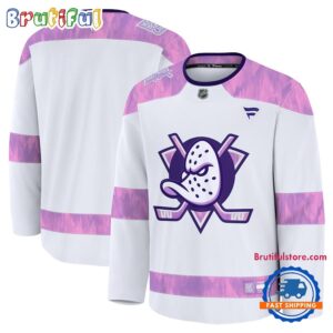 NHL Anaheim Ducks 2024 Hockey Fights Cancer Practice Jersey Shirt