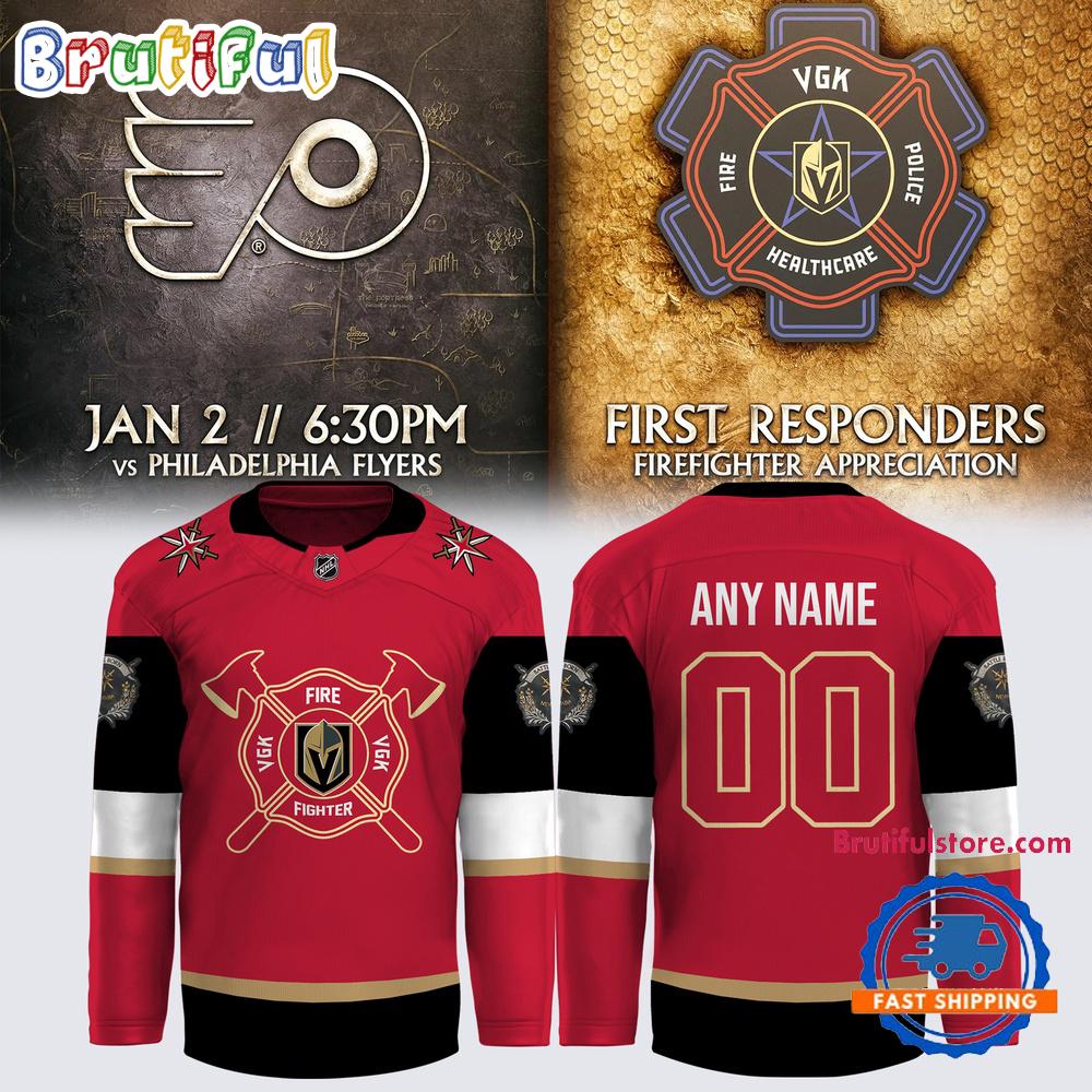 Vegas Golden Knights Special New Firefighter Hockey Jersey Vegas Golden Knights Special New Firefighter Hockey Jersey