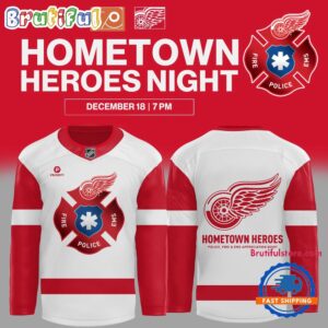 Detroit Red Wings HOMETOWN HEROES Firefighter Hockey Jersey