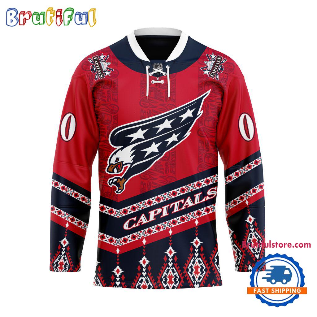 NHL Washington Capitals Personalized Native American Hockey Jersey NHL Washington Capitals Personalized Native American Hockey Jersey