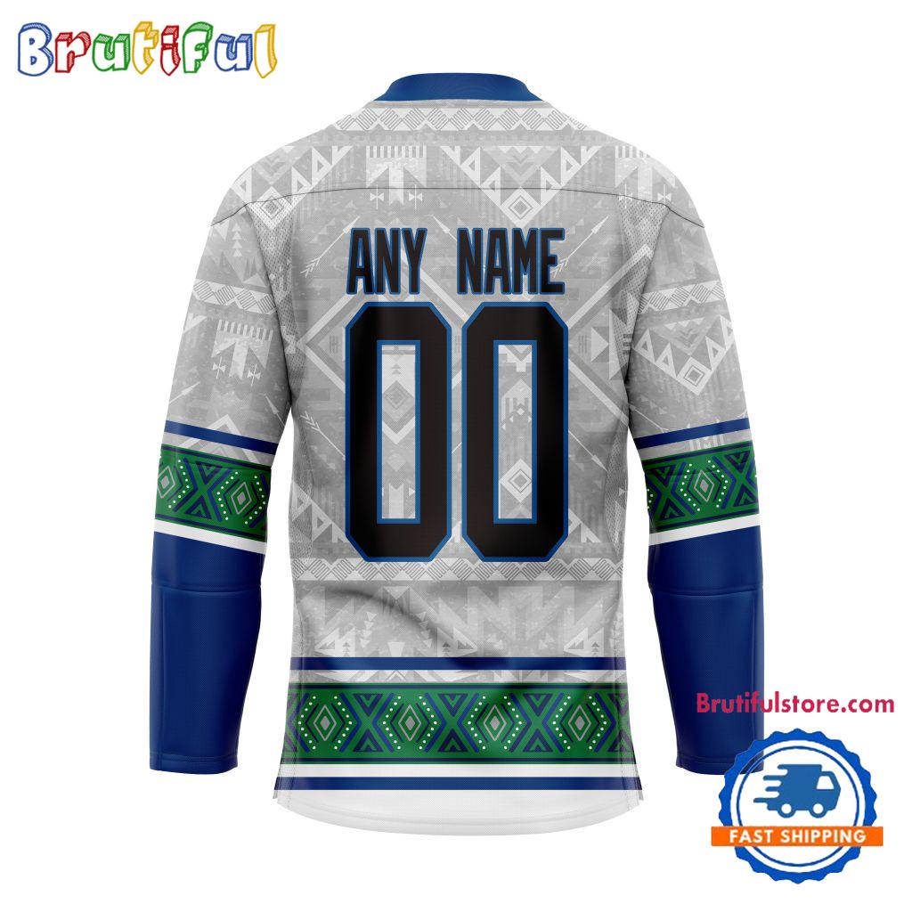 NHL Vancouver Canucks Personalized Native American Hockey Jersey NHL Vancouver Canucks Personalized Native American Hockey Jersey