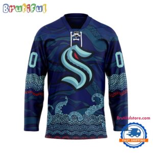 NHL Seattle Kraken Personalized Native American Hockey Jersey