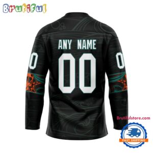 nhl san jose sharks personalized native american hockey jersey6743.jpg