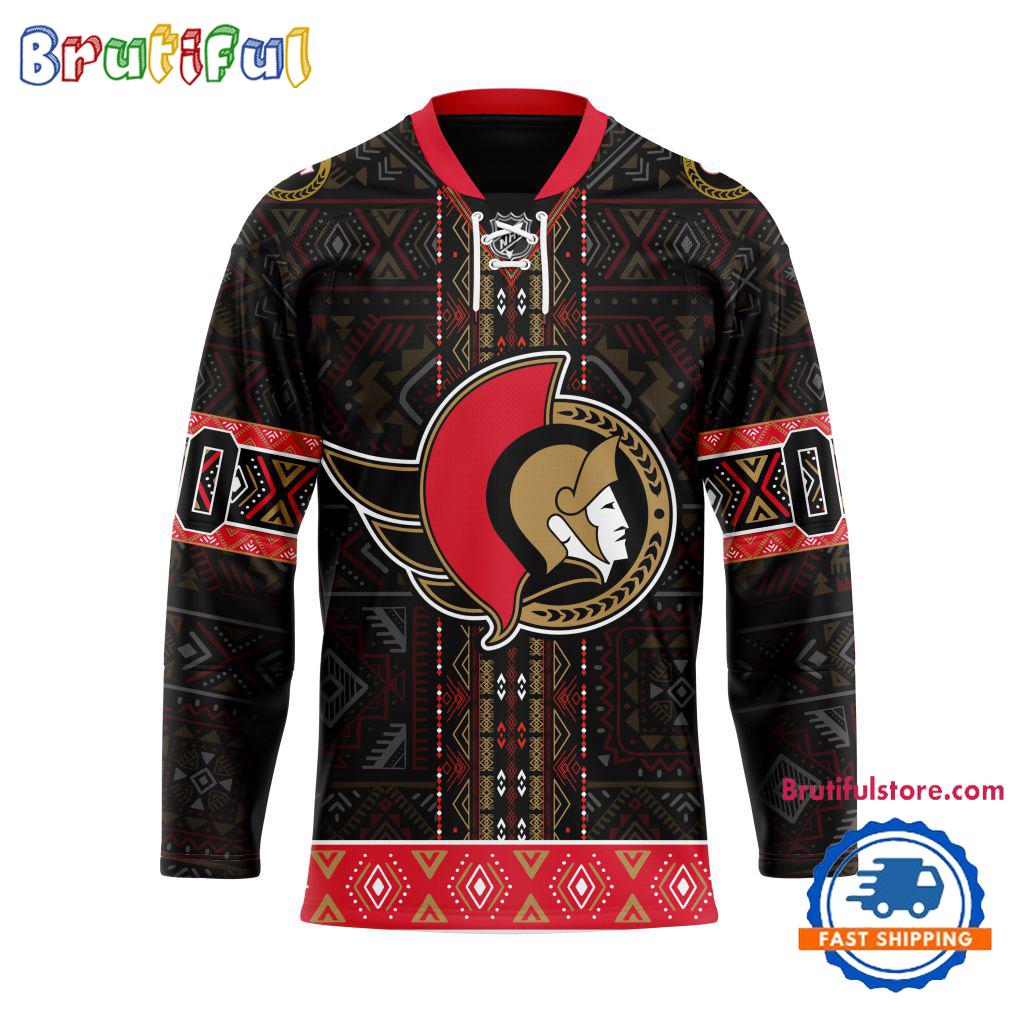 NHL Ottawa Senators Personalized Native American Hockey Jersey NHL Ottawa Senators Personalized Native American Hockey Jersey