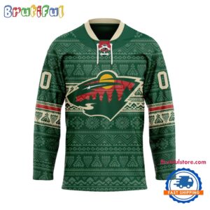 NHL Minnesota Wild Personalized Native American Hockey Jersey