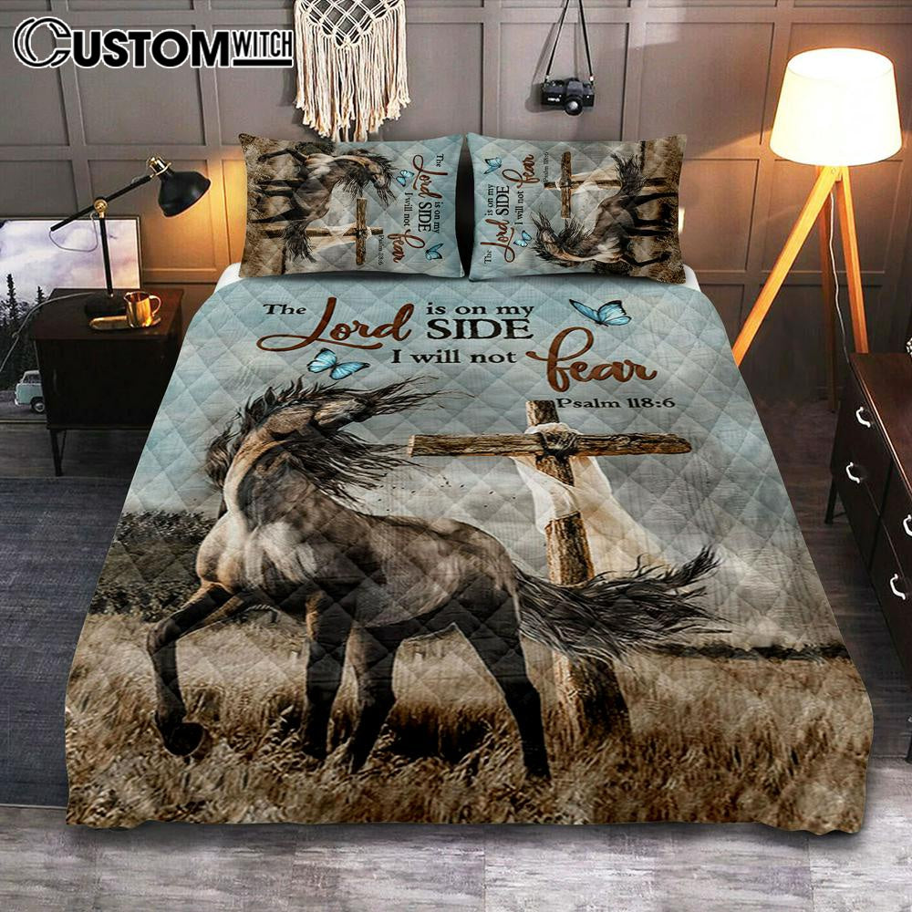 The Lord Is On My Side Horse Cross Quilt Bedding Set Prints – Christian Cover Twin Bedding Decor – Bible Verse Quilt Bedding Set Art The Lord Is On My Side Horse Cross Quilt Bedding Set Prints – Christian Cover Twin Bedding Decor – Bible Verse Quilt Bedding Set Art
