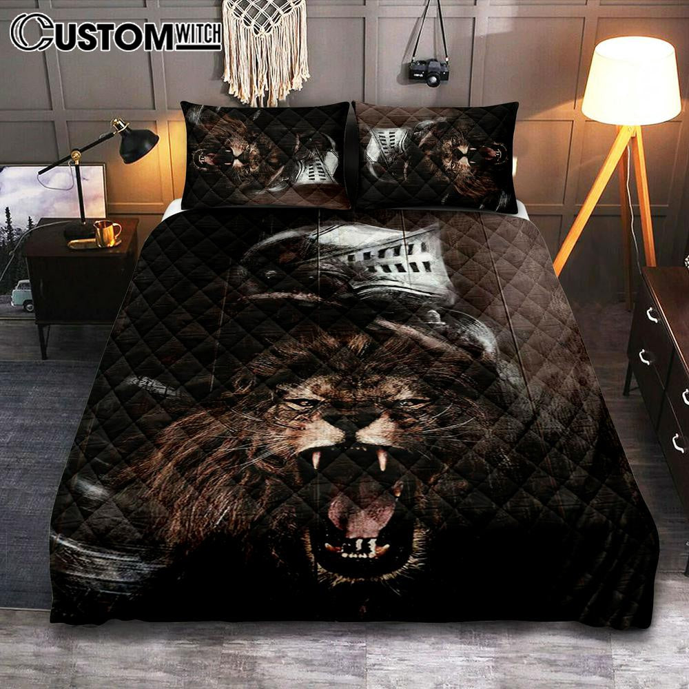 The Lion Of Judah Warrior Of Christ Quilt Bedding Set Art – Christian Art – Bible Verse Bedroom – Religious Home Decor The Lion Of Judah Warrior Of Christ Quilt Bedding Set Art – Christian Art – Bible Verse Bedroom – Religious Home Decor