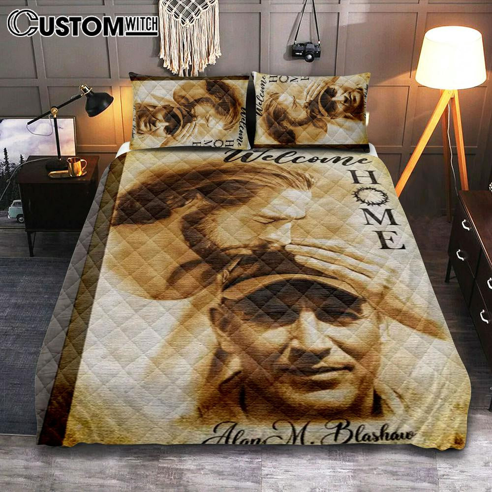 Welcome Home Jesus Custom Quilt Bedding Set Prints – Safe In The Arms Of Jesus Quilt Bedding Set – Memorial Bedroom Welcome Home Jesus Custom Quilt Bedding Set Prints – Safe In The Arms Of Jesus Quilt Bedding Set – Memorial Bedroom