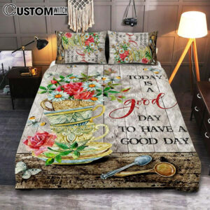 Today Is A Good Day Daisy Quilt Bedding Set Bedroom – Christian Quilt Bedding Set Bedroom Decor