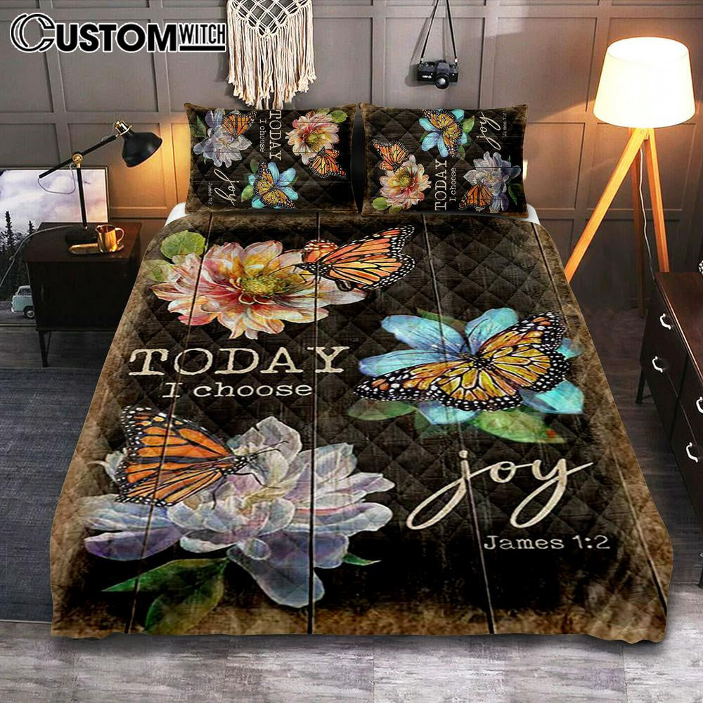 Today I Choose Joy Orange Butterfly Quilt Bedding Set Print – Inspirational Quilt Bedding Set Art – Christian Bedroom Home Decor Today I Choose Joy Orange Butterfly Quilt Bedding Set Print – Inspirational Quilt Bedding Set Art – Christian Bedroom Home Decor