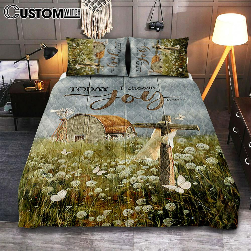 Today I Choose Joy Dandelion Field Quilt Bedding Set Print – Inspirational Quilt Bedding Set Art – Christian Bedroom Home Decor Today I Choose Joy Dandelion Field Quilt Bedding Set Print – Inspirational Quilt Bedding Set Art – Christian Bedroom Home Decor