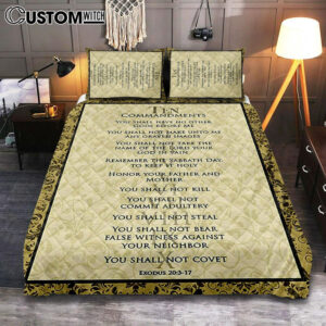 The Ten Commandments Quilt Bedding Set Bedroom – Girls Cover Twin Bedding Decor Kids Bedroom Decor Kids Bedroom