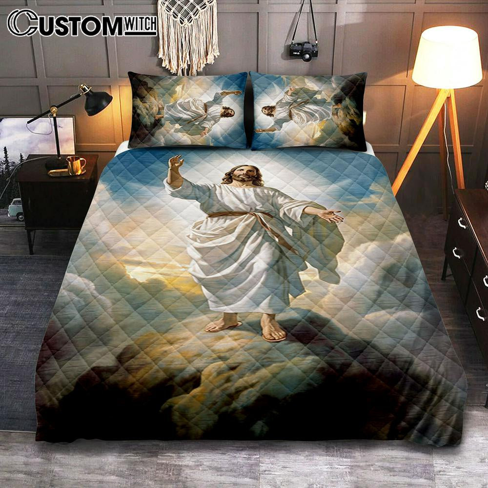 The Picture Of Jesus Creation Quilt Bedding Set Prints – Jesus Quilt Bedding Set Art – Christian Bedroom Decor The Picture Of Jesus Creation Quilt Bedding Set Prints – Jesus Quilt Bedding Set Art – Christian Bedroom Decor