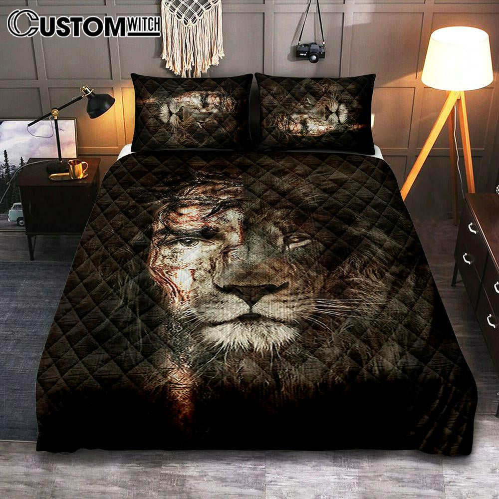 The Lion Of Judah The Perfect Combination Quilt Bedding Set Bedroom – Bible Verse Quilt Bedding Set Art – Christian Home Decor The Lion Of Judah The Perfect Combination Quilt Bedding Set Bedroom – Bible Verse Quilt Bedding Set Art – Christian Home Decor