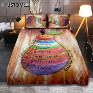The Fruit Of The Spirit Galatians 5 22 23 Quilt Bedding Set Bedroom – Christian Quilt Bedding Set Bedroom Decor
