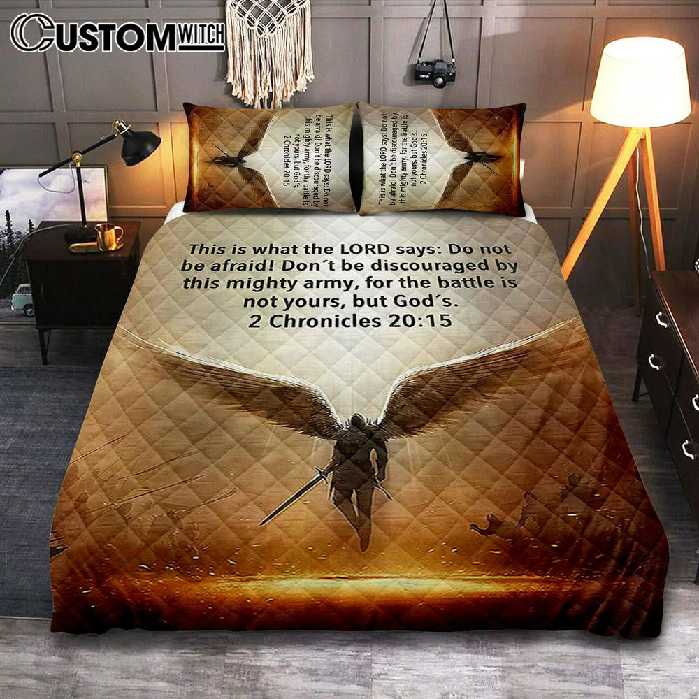 The Battle Is Not Yours But God’s – 2 Chronicles 20 15 Quilt Bedding Set Bedroom – Wing Of God – Christian Quilt Bedding Set Bedroom Decor The Battle Is Not Yours But God’s – 2 Chronicles 20 15 Quilt Bedding Set Bedroom – Wing Of God – Christian Quilt Bedding Set Bedroom Decor
