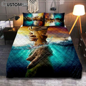 Jesus Saves Peter From Drowning Quilt Bedding Set Cover Twin Bedding DecorChristian Cover Twin Bedding Decor – Jesus Quilt Bedding Set Pictures