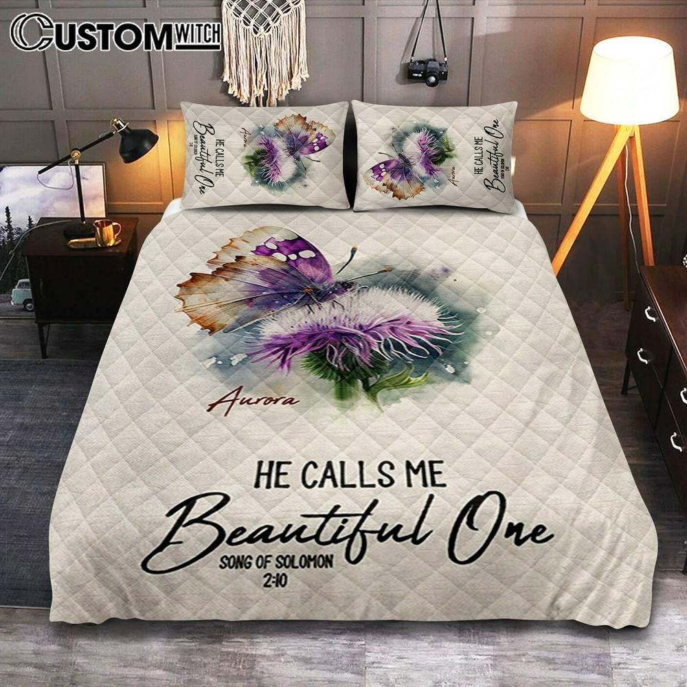 Solomon 10 He Calls Me Beautiful One Personalized Quilt Bedding Set Bedroom – Religious Quilt Bedding Set Prints – Bible Quilt Bedding Set Art Solomon 10 He Calls Me Beautiful One Personalized Quilt Bedding Set Bedroom – Religious Quilt Bedding Set Prints – Bible Quilt Bedding Set Art