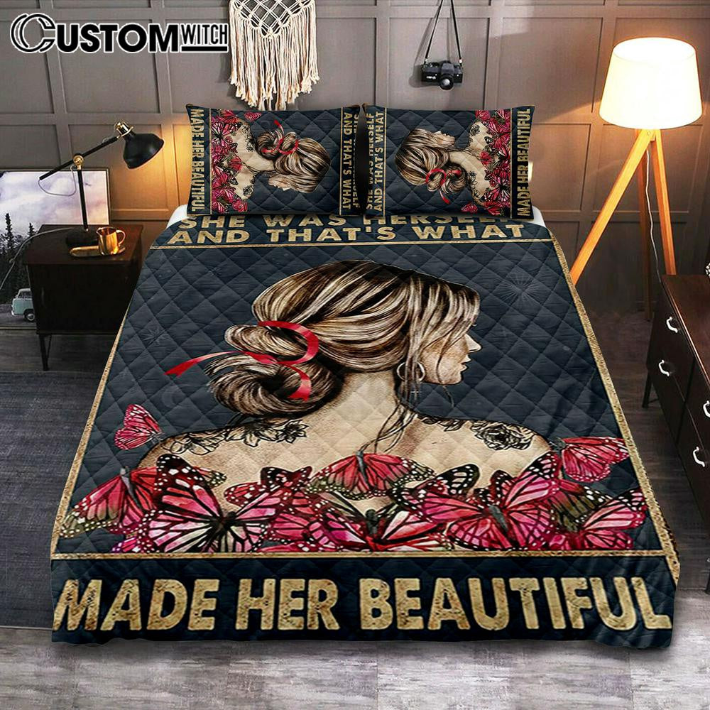 She Remembered Who She Was Quilt Bedding Set Bedroom – Boho Hippie Butterfly Decor She Remembered Who She Was Quilt Bedding Set Bedroom – Boho Hippie Butterfly Decor