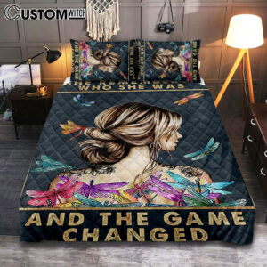 She Remembered Who She Was and the Game Changed Quilt Bedding Set – Gifts for Women – Decoration For Teens Bedroom, Home Office