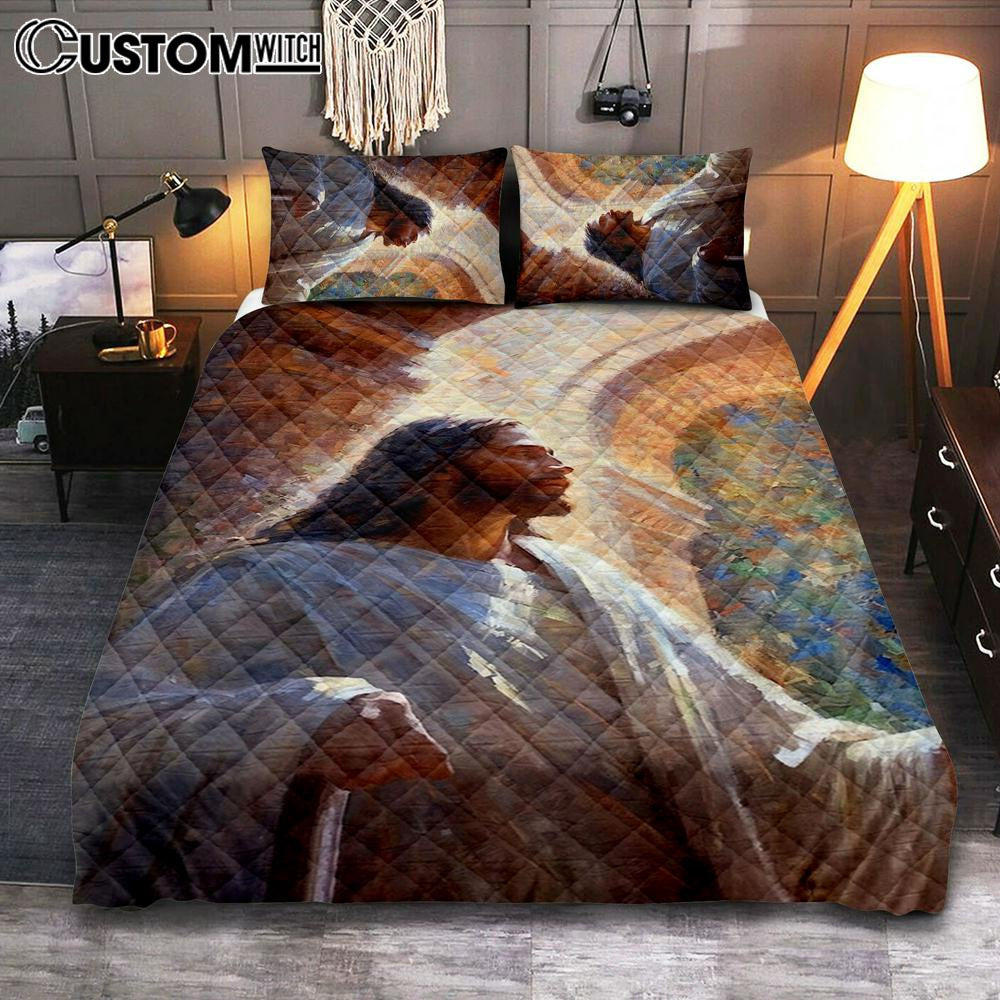 Oil Painting Of Jesus Teaching In The Temple Quilt Bedding Set Prints – Jesus Quilt Bedding Set Art – Christian Bedroom Decor Oil Painting Of Jesus Teaching In The Temple Quilt Bedding Set Prints – Jesus Quilt Bedding Set Art – Christian Bedroom Decor