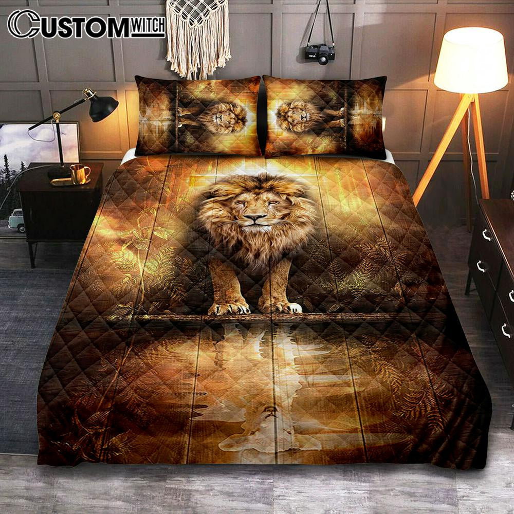 Lion And Lamb Water Reflection Jesus Quilt Bedding Set Bedroom – Jesus Quilt Bedding Set Pictures – Christian Quilt Bedding Set Bedroom Lion And Lamb Water Reflection Jesus Quilt Bedding Set Bedroom – Jesus Quilt Bedding Set Pictures – Christian Quilt Bedding Set Bedroom