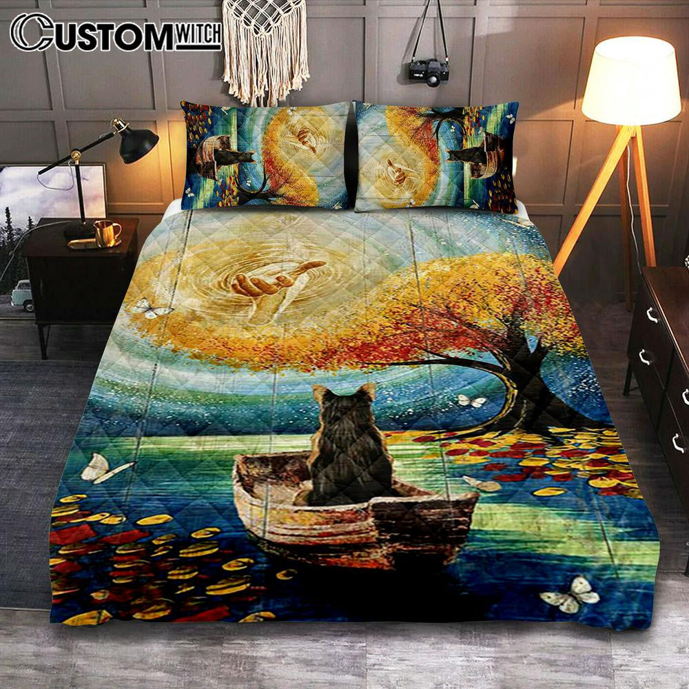 Jesus Hand German Shepherd Dog Bedroom Quilt Bedding Set – Jesus Portrait Quilt Bedding Set Prints – Christian Bedroom Jesus Hand German Shepherd Dog Bedroom Quilt Bedding Set – Jesus Portrait Quilt Bedding Set Prints – Christian Bedroom
