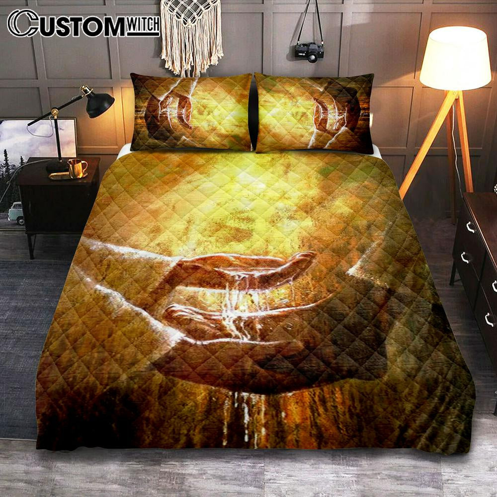 Jesus Christ Washing The Foot Of Disciples Quilt Bedding Set Prints – Jesus Christ Quilt Bedding Set Art – Christian Cover Twin Bedding Decor