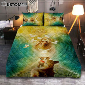 Jesus And Lambs Quilt Bedding Set Bedroom – Jesus Quilt Bedding Set Pictures – Christian Quilt Bedding Set Bedroom