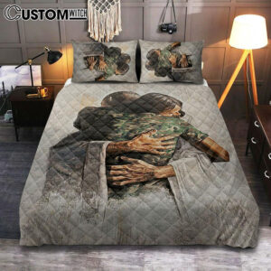 Jesus And American Soldiers Quilt Bedding Set Bedroom – Jesus Quilt Bedding Set Pictures – Christian Quilt Bedding Set Bedroom
