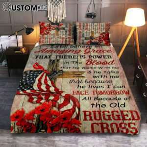 I Still Believe In Amazing Grace Quilt Bedding Set Bedroom – Christian Cover Twin Bedding Quilt Bedding Set – Religious Quilt Bedding Set Prints