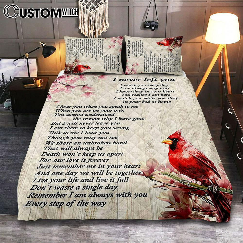I Never Left You Red Cardinal Quilt Bedding Set Bedroom – Christian Quilt Bedding Set Bedroom Decor I Never Left You Red Cardinal Quilt Bedding Set Bedroom – Christian Quilt Bedding Set Bedroom Decor