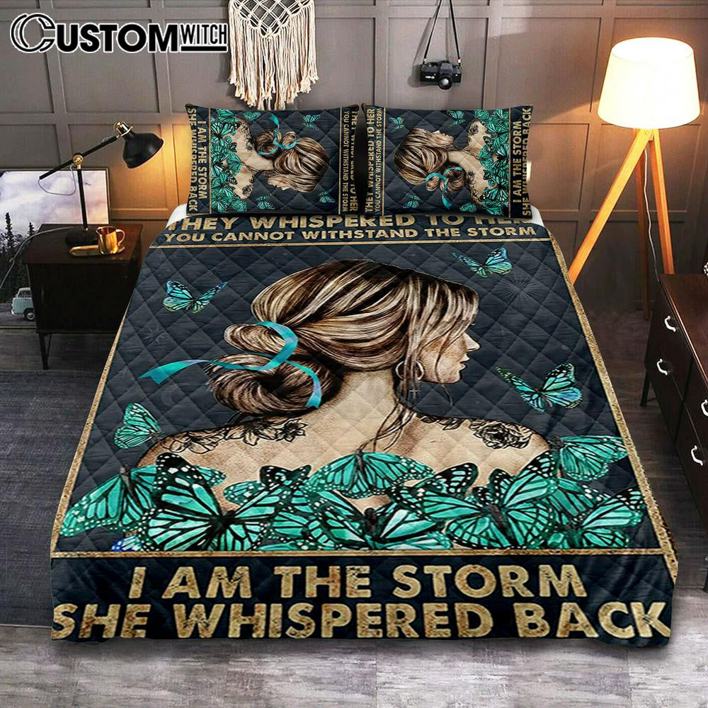 I Am The Storm Bedroom Quilt Bedding Set 2 – Gifts For Women